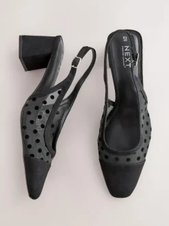 Next Forever Comfort® Square Toe Slingback Block Heels^Women Heels