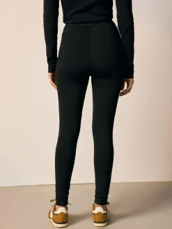New Next Black Ponte Leggings 2 Pack