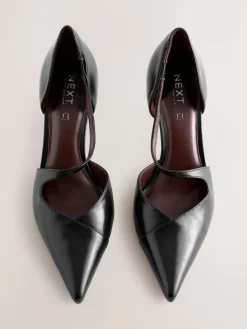 Next Premium Leather Asymmetric Court Heels^Women Heels