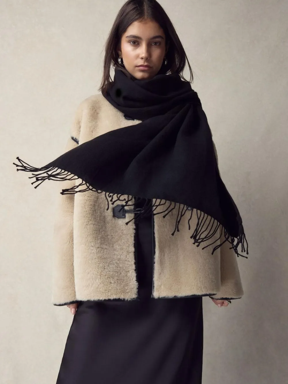 Next Premium Made in Italy Twill Midweight Shawl Scarf^Women Hats, Gloves & Scarves|Hats, Gloves & Scarves