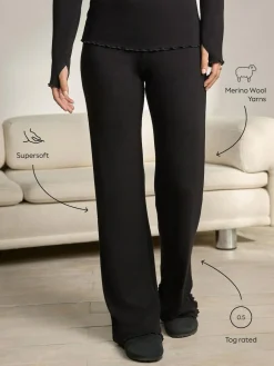 Discount Next Premium Thermal Maximum Warmth Merino Wool Trousers Black