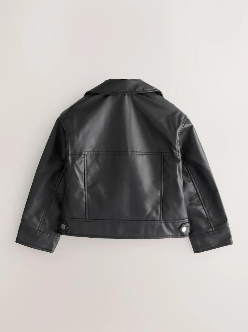 Sale Next Black PU Biker Jacket (3-16yrs)