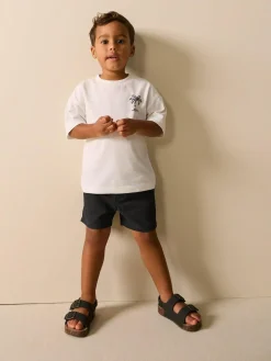 Next Black Pull On Shorts (3mths-7yrs)^BOY Shorts|Shorts