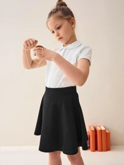 Sale Next Pull-On School Skort with Jersey Stretch (3-17yrs) Black