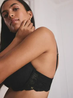 Next Black Push Up Pad Plunge A-D Wow Triple Boost Lace Multiway Bra^Women Bras