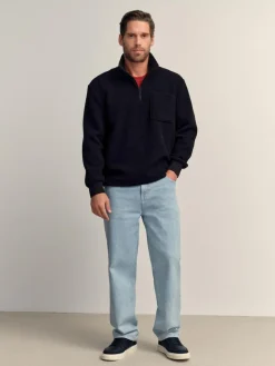 Best Next Quarter Zip Borg Fleece Black