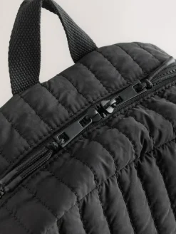 Online Next Black Quilted Backpack