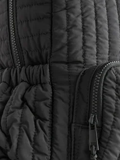 Online Next Black Quilted Backpack