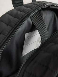 Online Next Black Quilted Backpack
