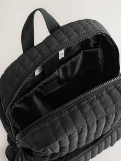Online Next Black Quilted Backpack