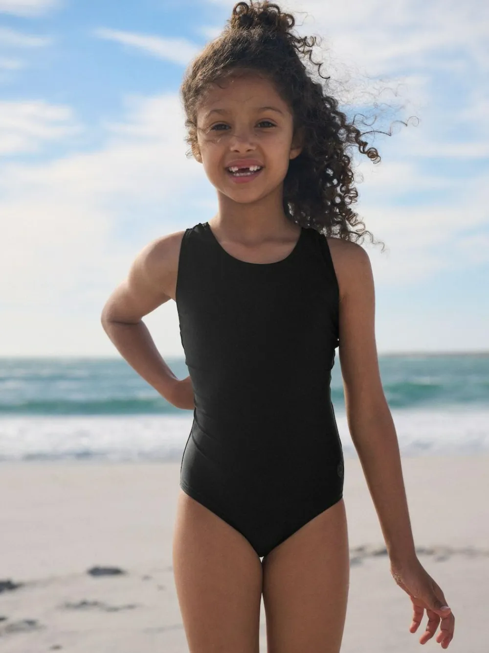 Discount Next Racerback Swimsuit (3-16yrs) Black