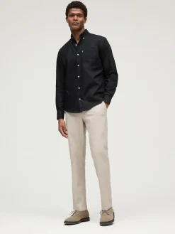 Outlet Next Black Regular Fit Button Down Easy Iron Oxford Shirt