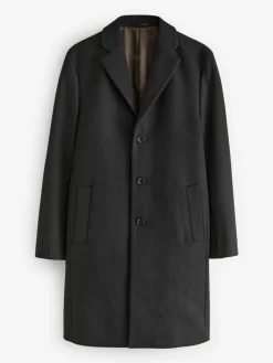 Next Regular Fit Epsom Overcoat with Wool^ Coats & Jackets|Coats & Jackets