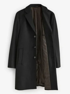 Next Regular Fit Epsom Overcoat with Wool^ Coats & Jackets|Coats & Jackets