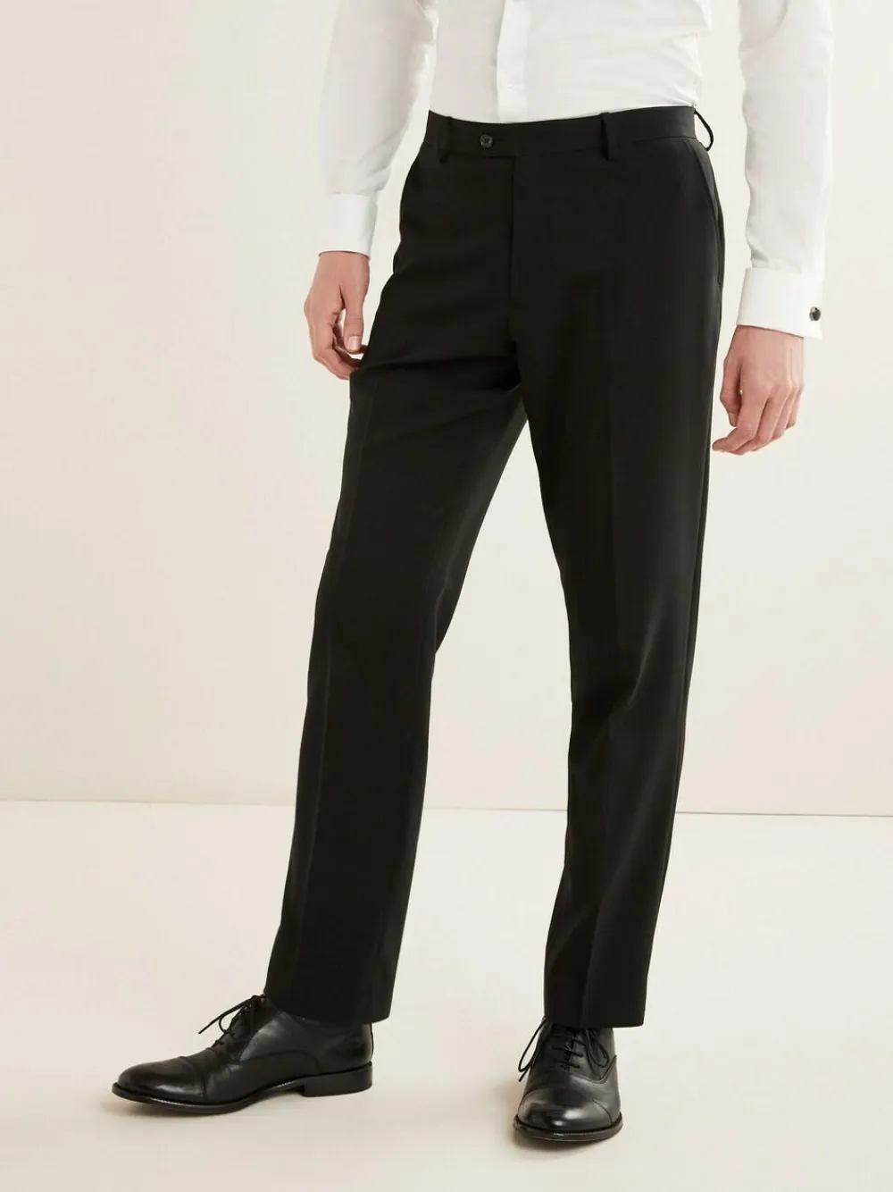 Online Next Regular Fit Essential Suit Trousers Black