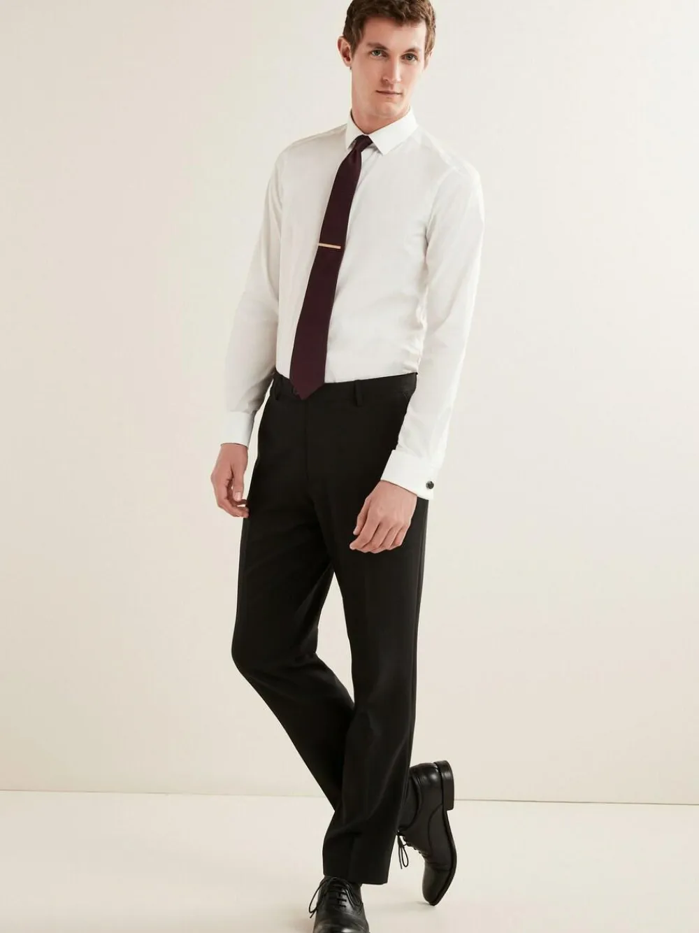 Online Next Regular Fit Essential Suit Trousers Black