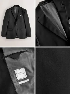 Next Regular Fit Essential Suit Jacket^ Black Suits|Suits & Tuxedos