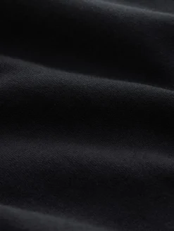 Next Black Regular Fit Heavyweight Cotton Rich Jersey Hoodie^ Nightwear|Sweatshirts & Hoodies