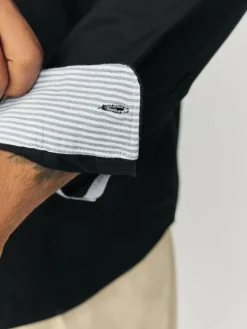 Hot Next Black Regular Fit Long Sleeve Oxford Shirt