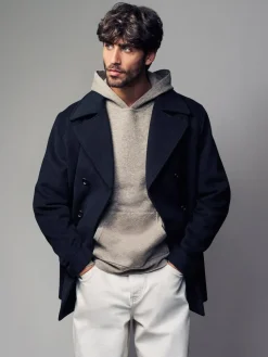 Next Regular Fit N.Premium Soft Touch Peacoat with Wool^ Coats & Jackets|Coats & Jackets