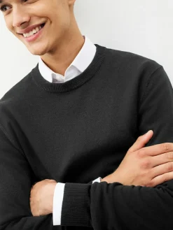 Next Regular Fit Pure Cotton Crew Jumper^ Knitwear|Knitwear