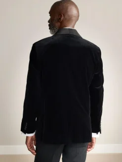 Next Regular Fit Signature Pontoglio Italian Velvet Blazer With Shawl Lapel^ Blazers & Formal Jackets