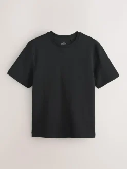 Best Next Black Regular Fit Smart Soft Touch Heavyweight T-Shirt