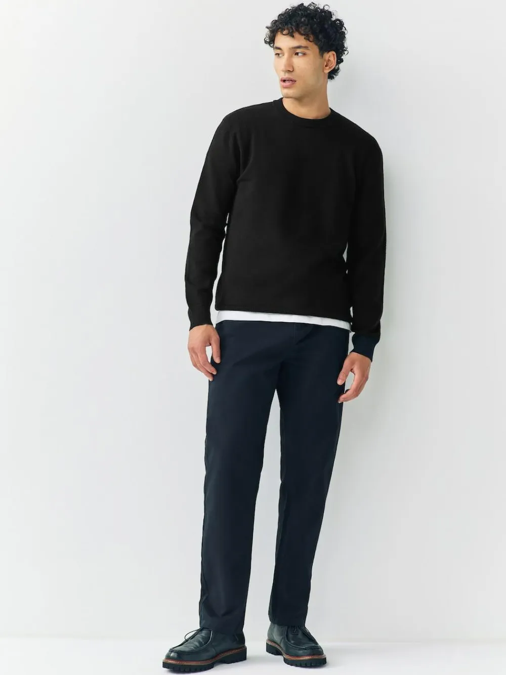 Next Black Regular Fit Soft Touch Crew Neck Jumpers 2 Pack^ Knitwear|Knitwear