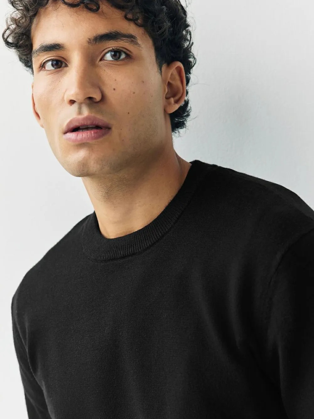 Next Black Regular Fit Soft Touch Crew Neck Jumpers 2 Pack^ Knitwear|Knitwear