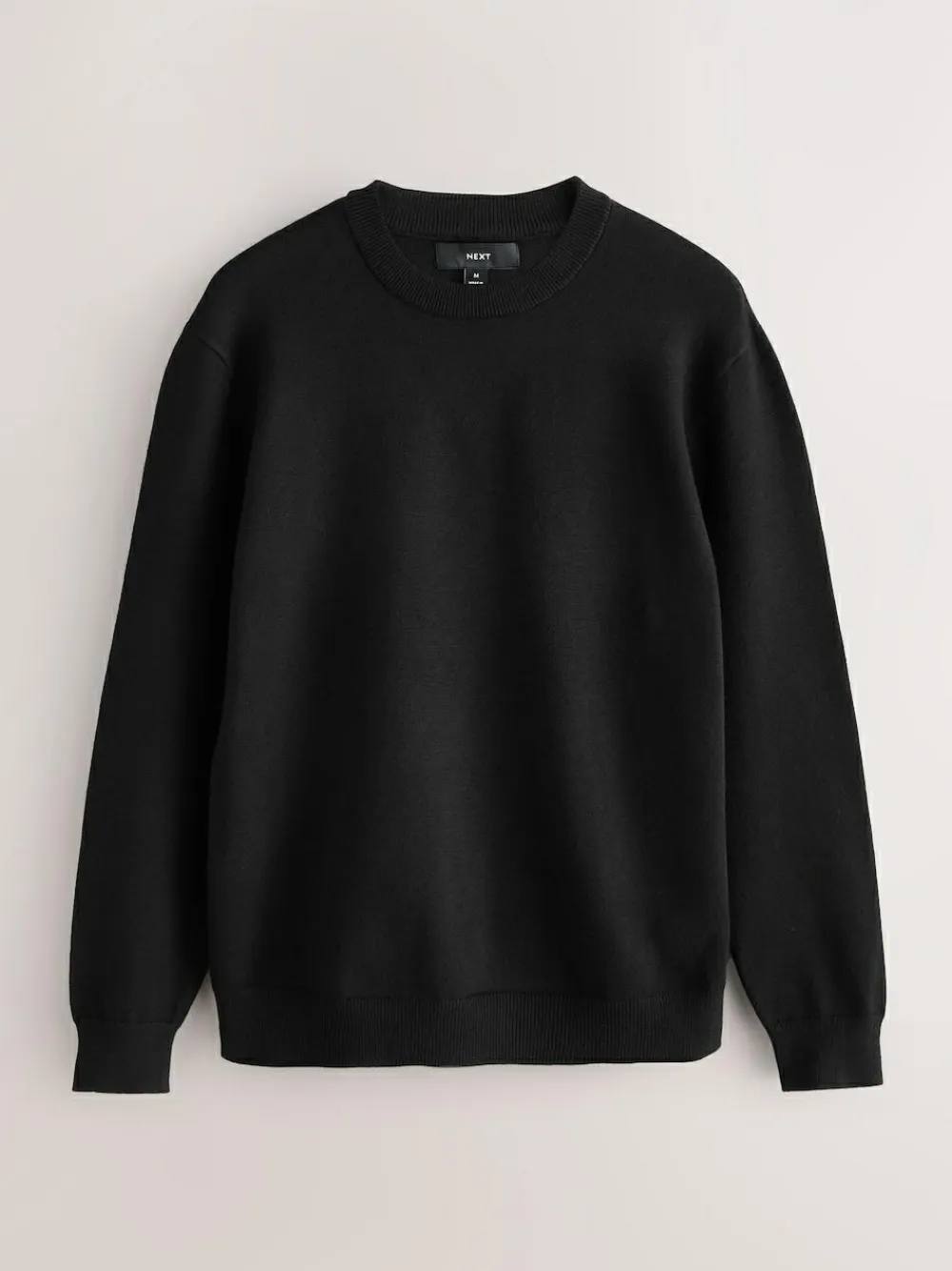 Next Black Regular Fit Soft Touch Crew Neck Jumpers 2 Pack^ Knitwear|Knitwear