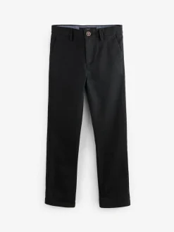 Next Black Regular Fit Stretch Chino Trousers (3-17yrs)^BOY Joggers|Tznius Pants