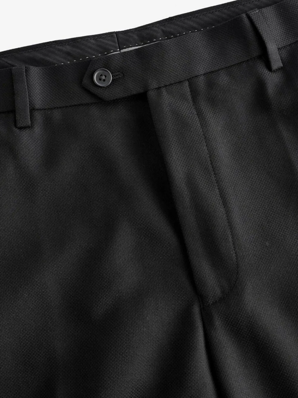 Next Black Regular Fit Textured Suit Trousers^ Pants & Chinos