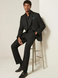 Next Black Regular Fit Textured Suit Jacket^ Blazers & Formal Jackets|Black Suits