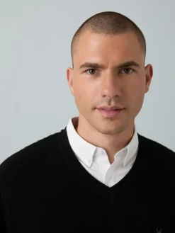 Next Regular Fit Textured Oxford Mock Shirt Jumper^ Knitwear|Knitwear