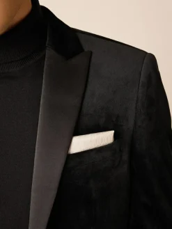 Next Regular Fit Velvet Blazer^ Blazers & Formal Jackets|Black Suits