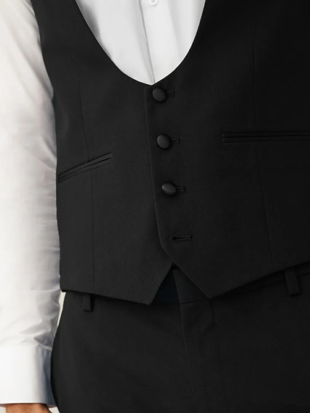 Sale Next Black Regular Fit Waistcoat