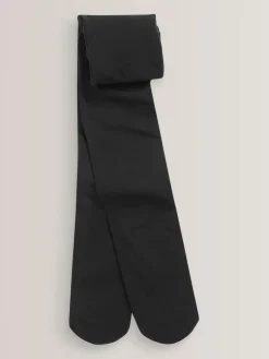 Online Next Regular Length 2 Pack 40 Denier School Tights Black