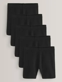 Next Regular Length 5 Pack Cotton Rich Stretch Cycle Shorts (3-16yrs)^ Shorts & Skirts