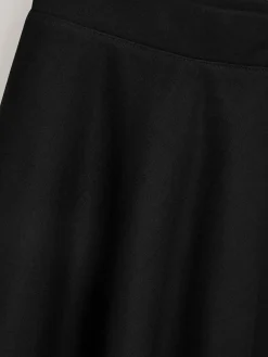 Online Next Regular Length Pull-On Jersey Stretch School Skater Skirt (3-17yrs) Black