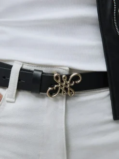 Next Regular Statement Buckle Leather Belt^Women Belts