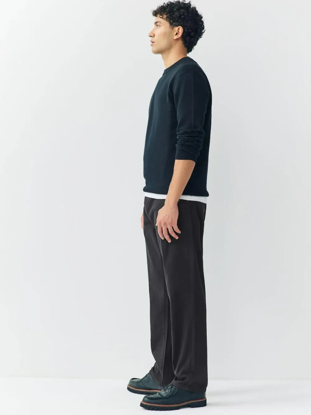 Next Black Regular Tapered Fit Stretch Chinos Trousers^ Nightwear|Pants & Chinos