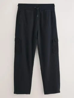 Outlet Next Relaxed Fit Garment Wash Utility Style Joggers Black