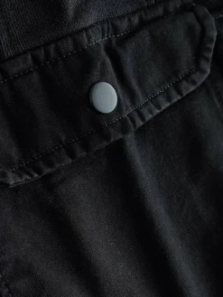 Outlet Next Relaxed Fit Garment Wash Utility Style Joggers Black