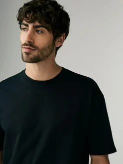 Next Black Relaxed Fit Heavyweight T-Shirts 3 Pack^ Nightwear|Tops & T-Shirts