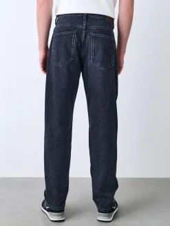 Sale Next Relaxed Tapered Fit Vintage Wash Denim Jeans Black