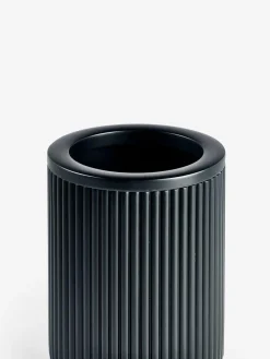 Online Next Resin Ribbed Bin Black