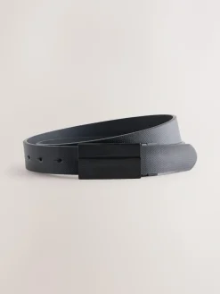 Next Black Reversible Plaque Belt^ Belts & Braces