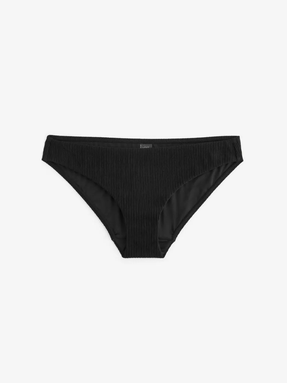 Discount Next Black Rib High Leg Bikini Bottoms