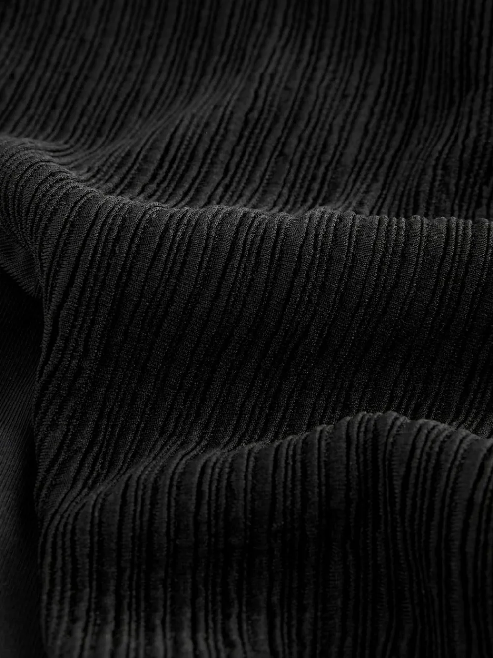 Discount Next Black Rib High Leg Bikini Bottoms