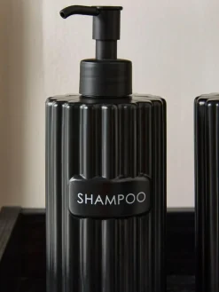 Outlet Next Rib Reusable Dispenser Bottles Black